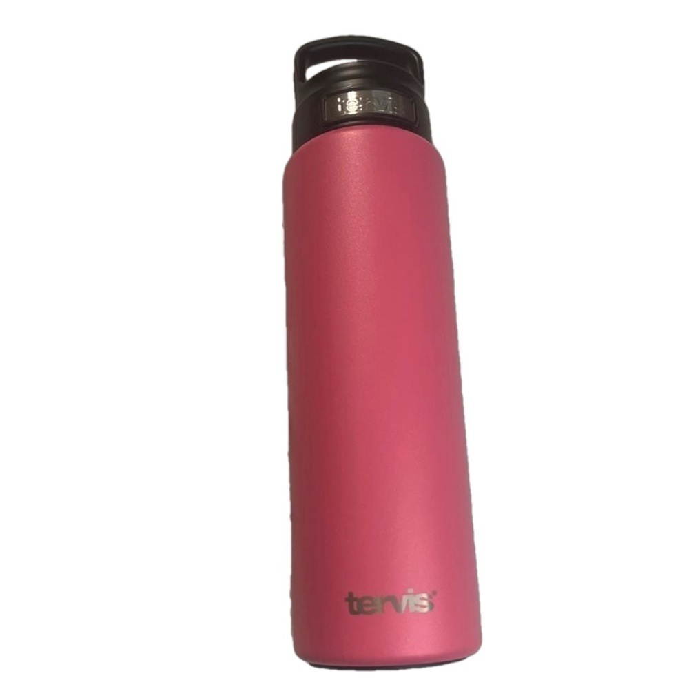 Pink Tervis Powder Coated Stainless Steel Triple Walled Water Bottle, 24 oz.